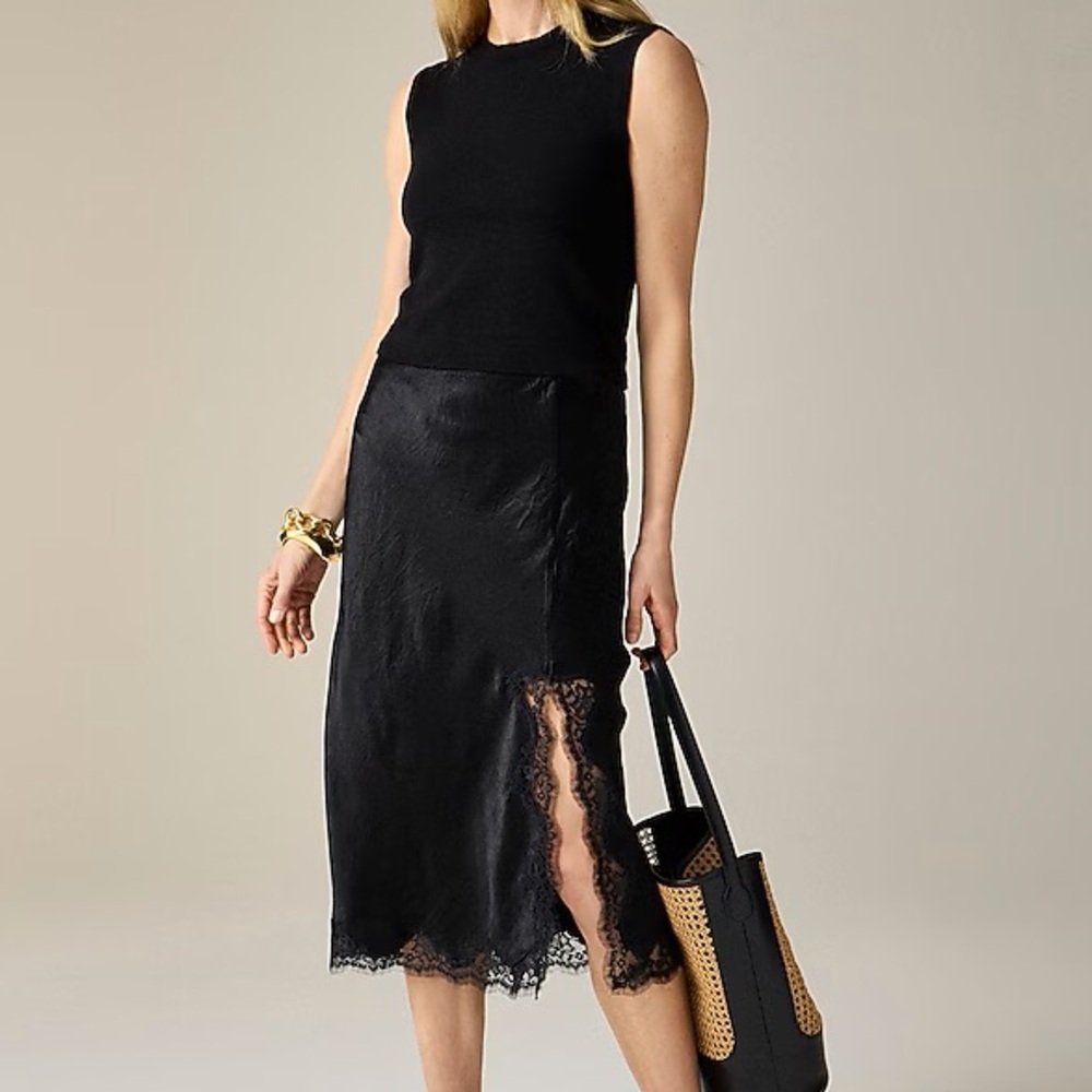 Elegant Black Lace Skirt